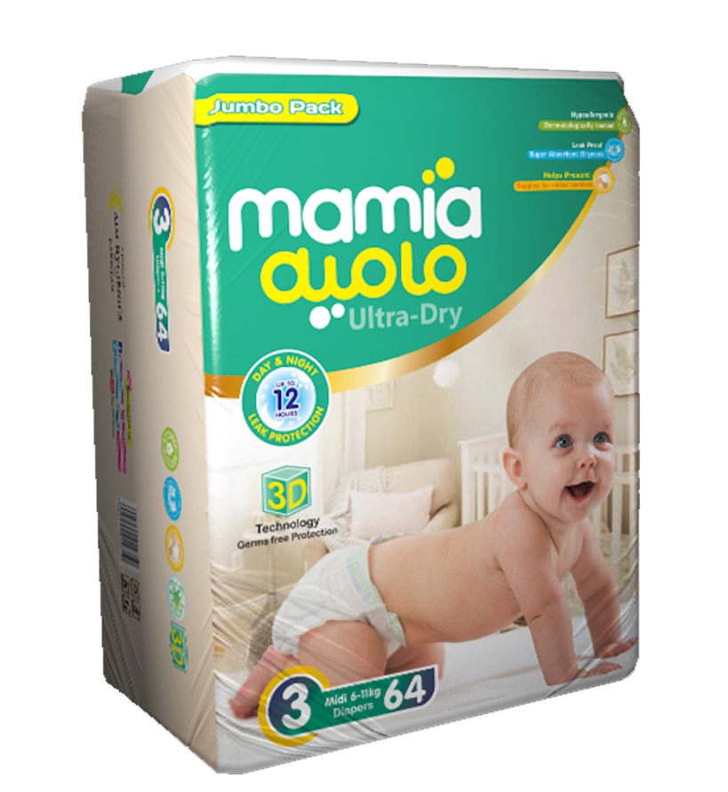 Mamia Premium MD Size 3-Jumbo Pack